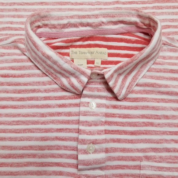 The Territory Ahead Polo Shirt - Orange White - Picture 1 of 6